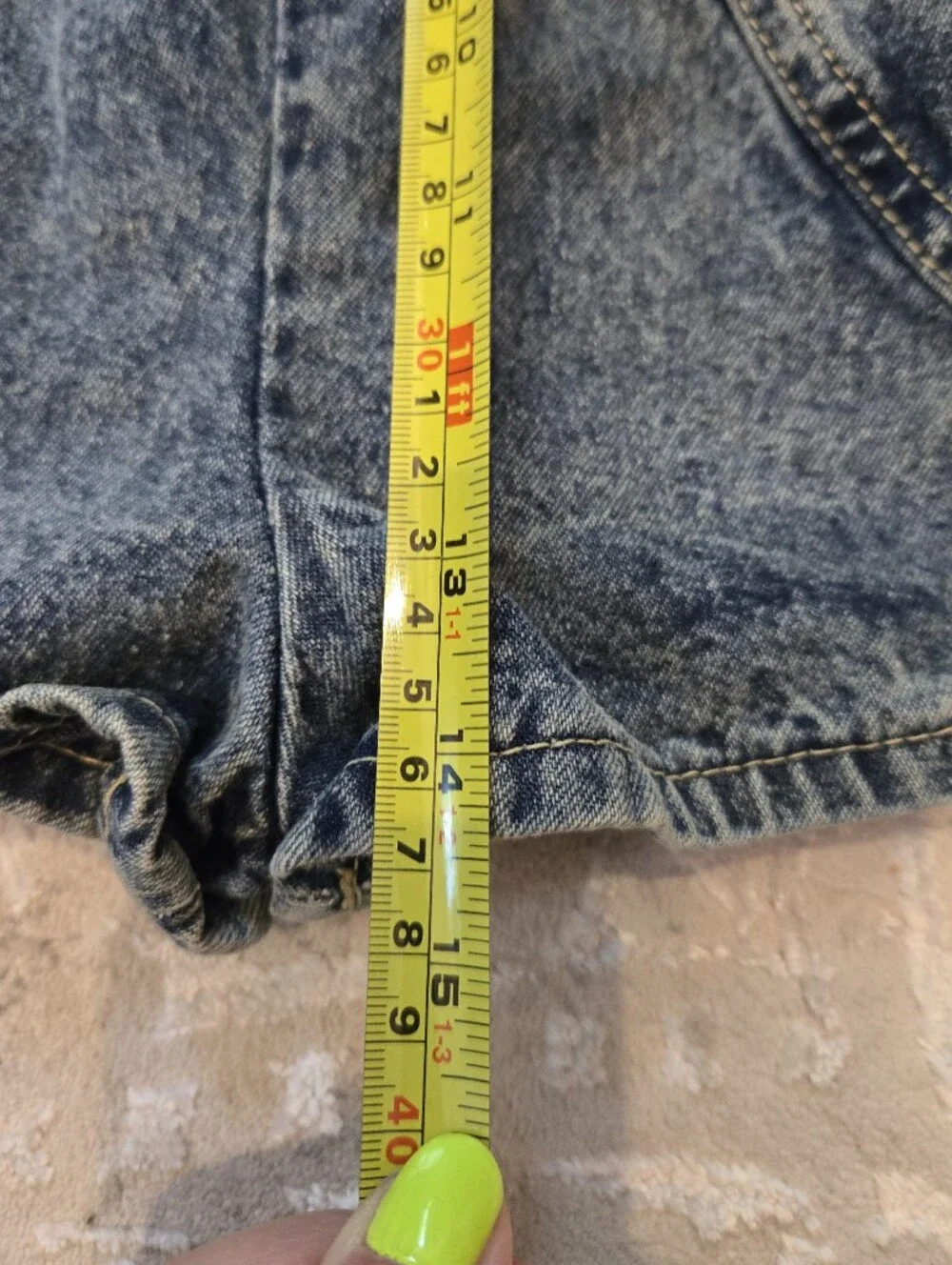 Vintage 1990s OshKosh B'gosh Acid-Wash Denim Shortall Overalls